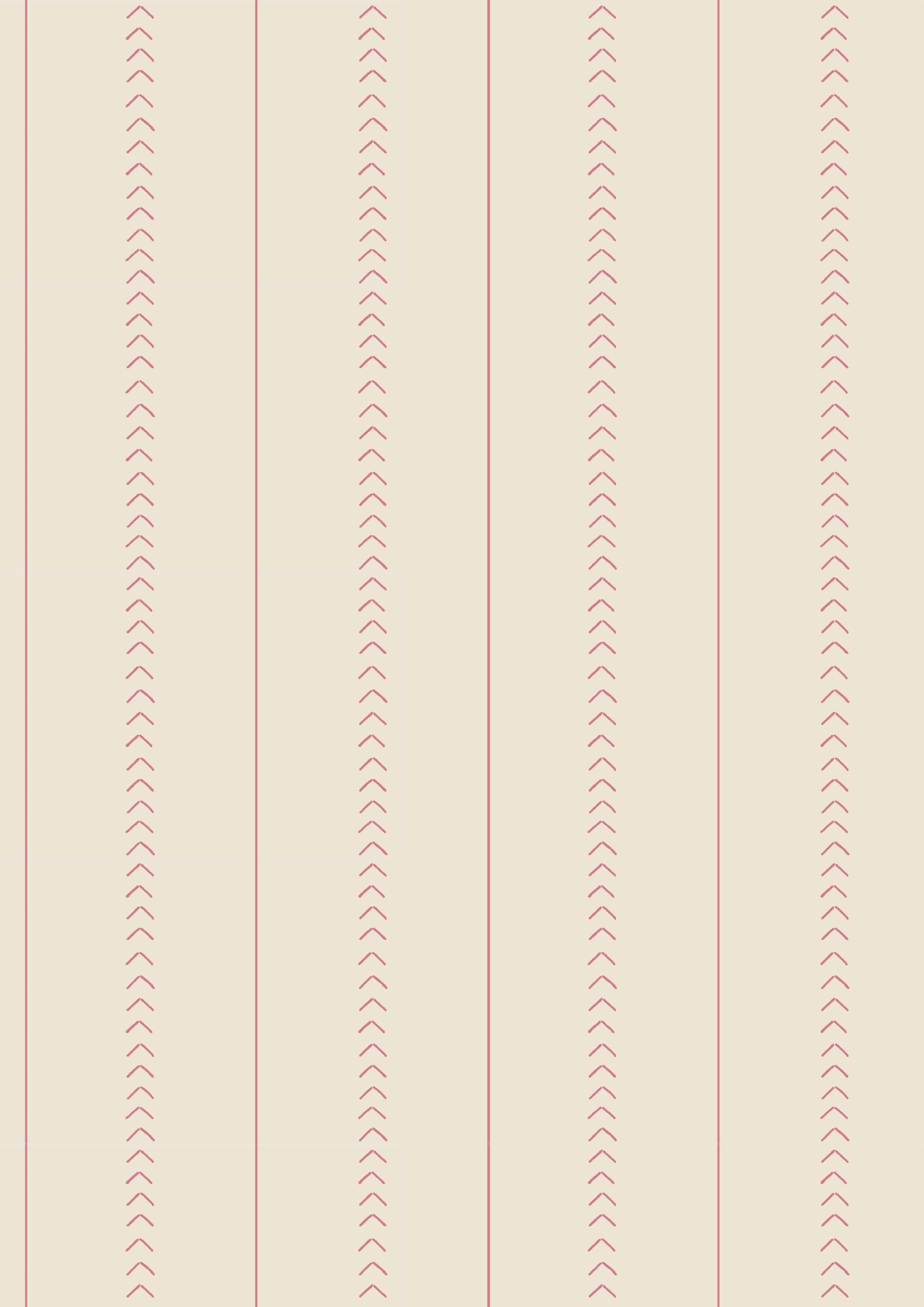 Sail Stitch Stripe -  CORAL