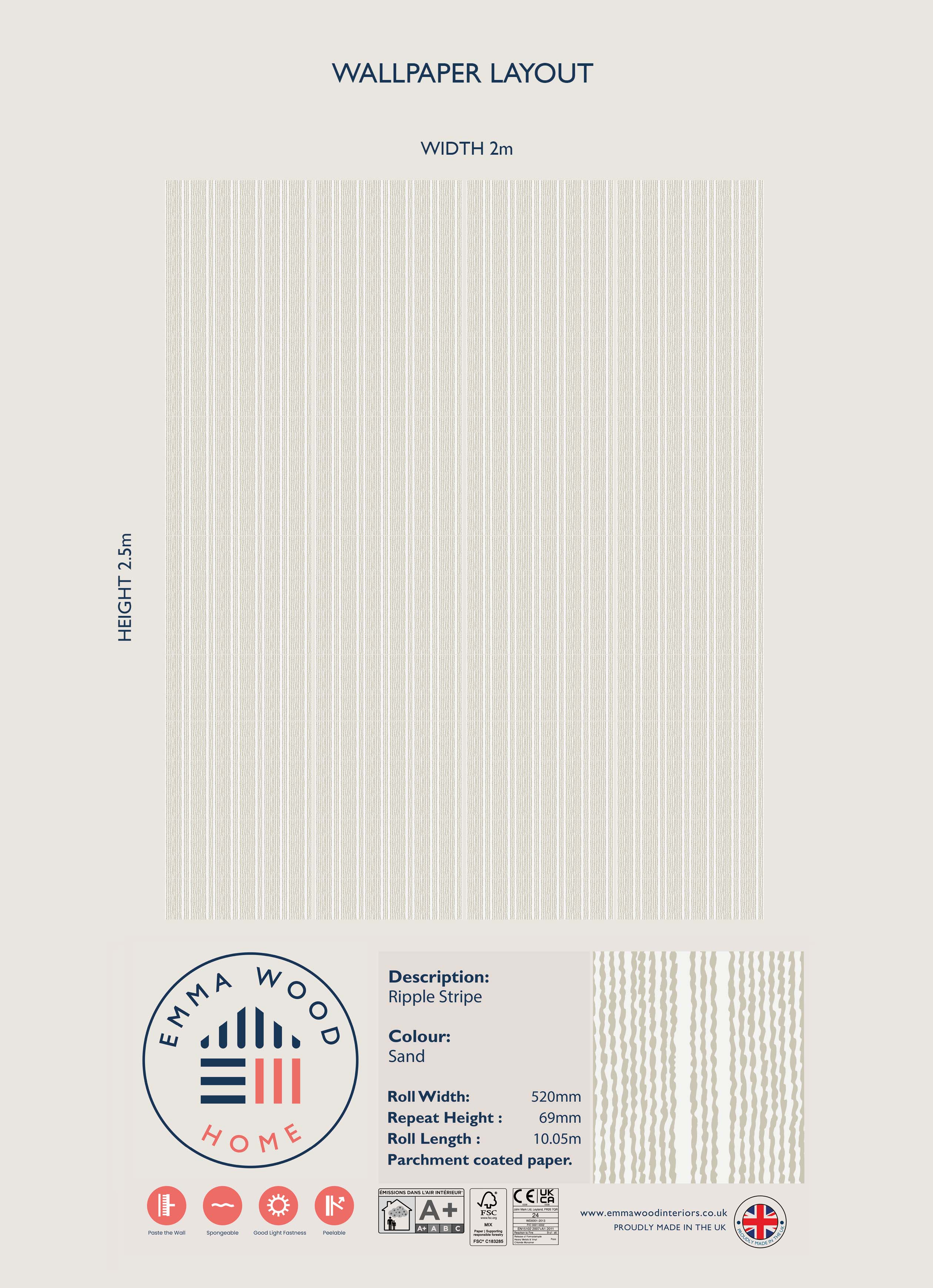 Ripple Stripe - SAND