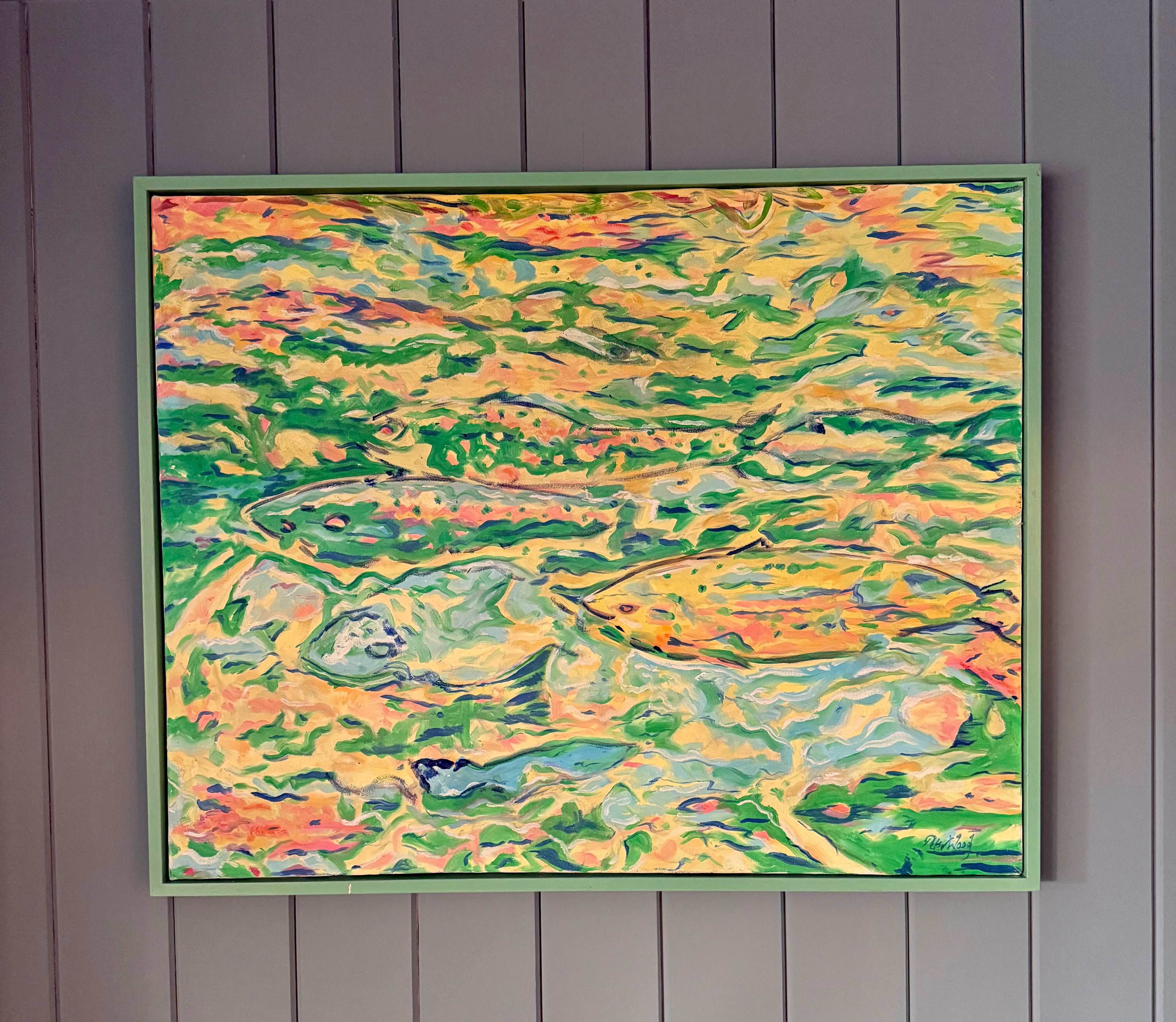 Fish in Pond - Attributed to the style of Tony O'Mally