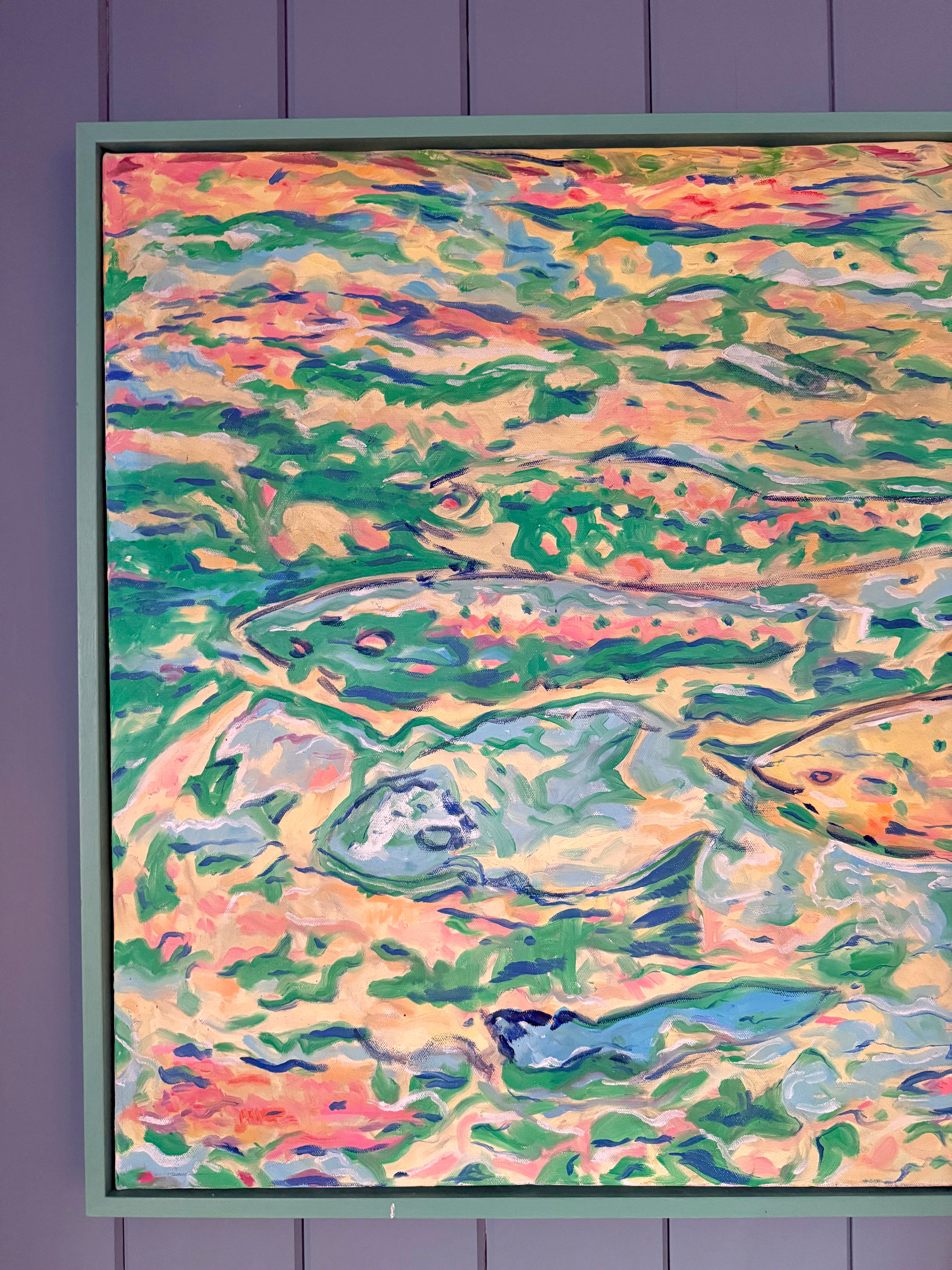 Fish in Pond - Attributed to the style of Tony O'Mally