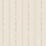Sail Stitch Stripe - Coral — Pure Linen White / Metre / Crib 5