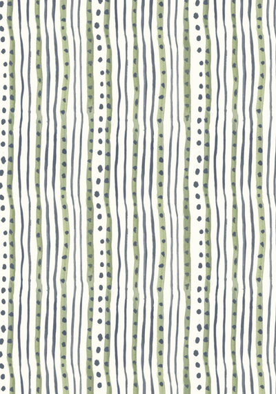 Dibble Dot Stripe - Chalk