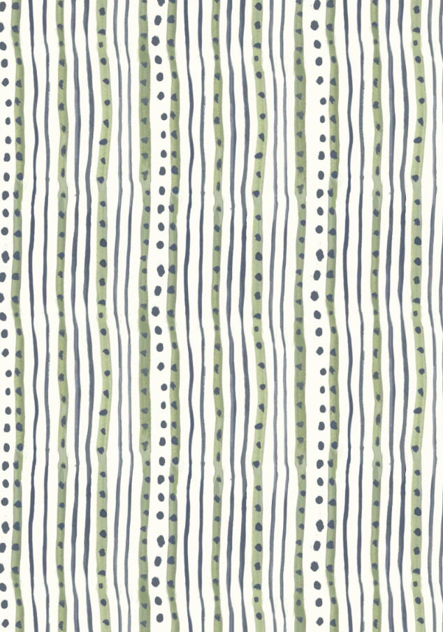 Dibble Dot Stripe - Chalk