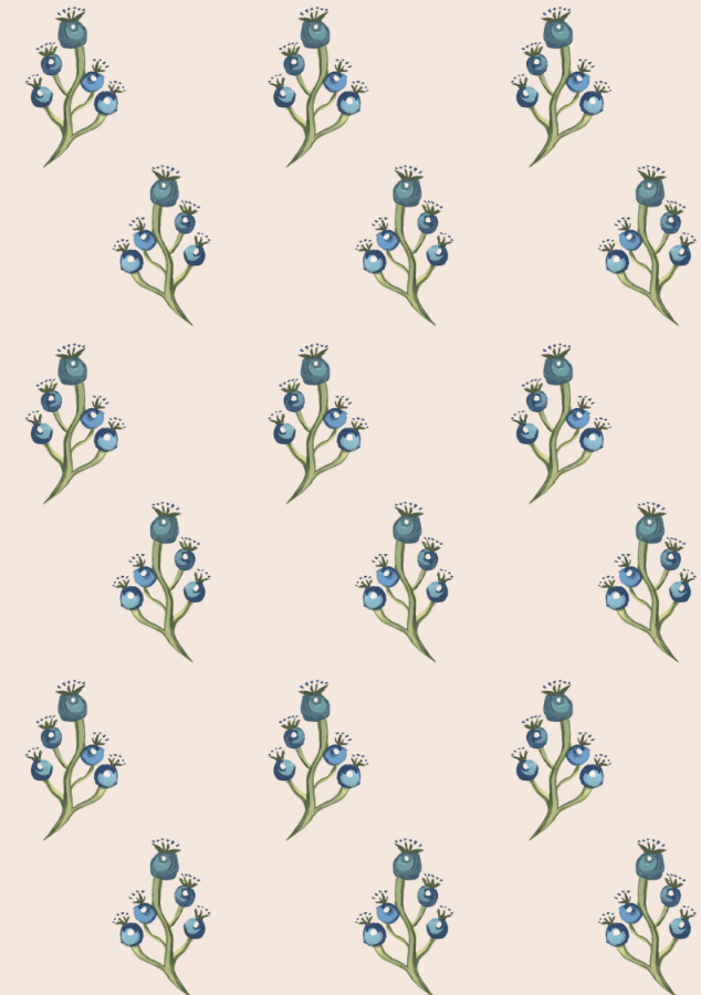 Blue Berry - Vintage Pink