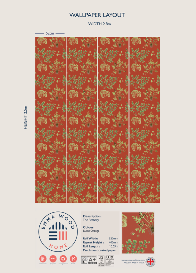 The Fernery - Burnt Orange