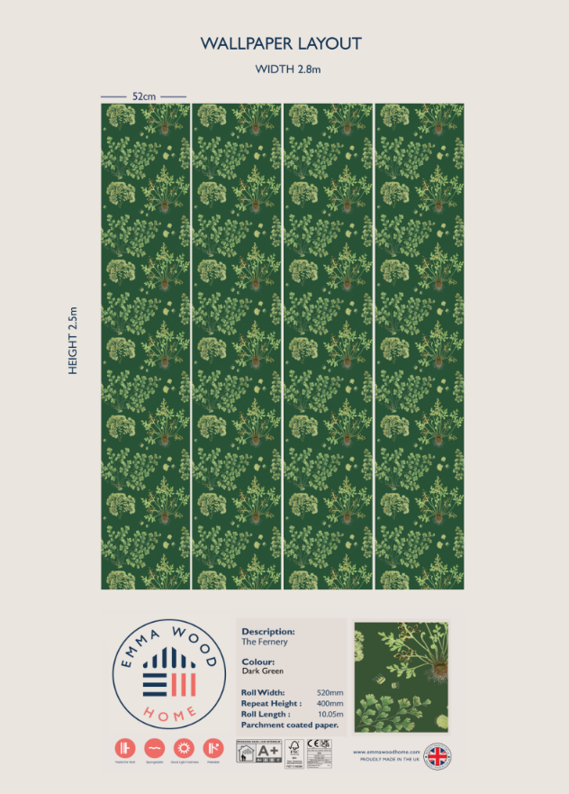 The Fernery - Dark Green