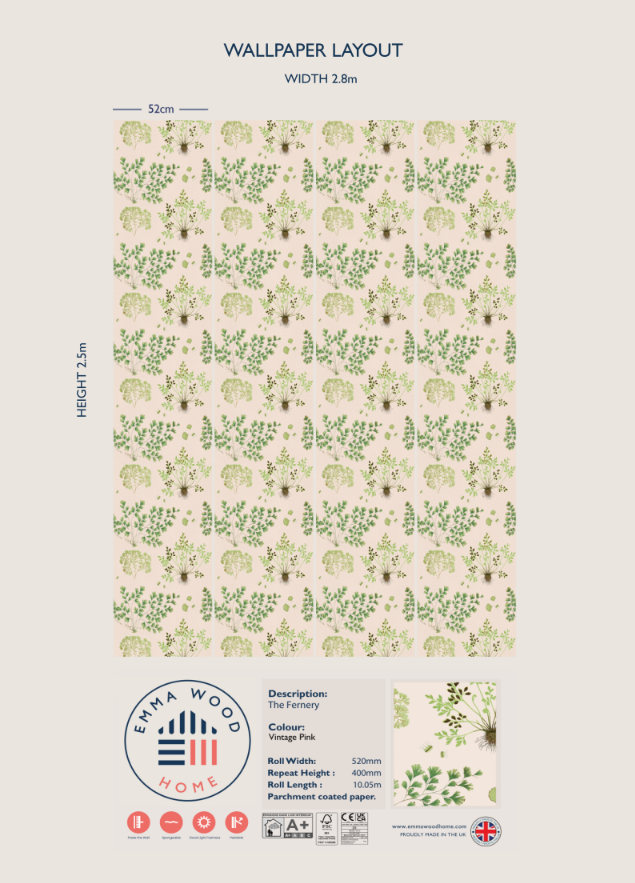 The Fernery - Vintage Pink