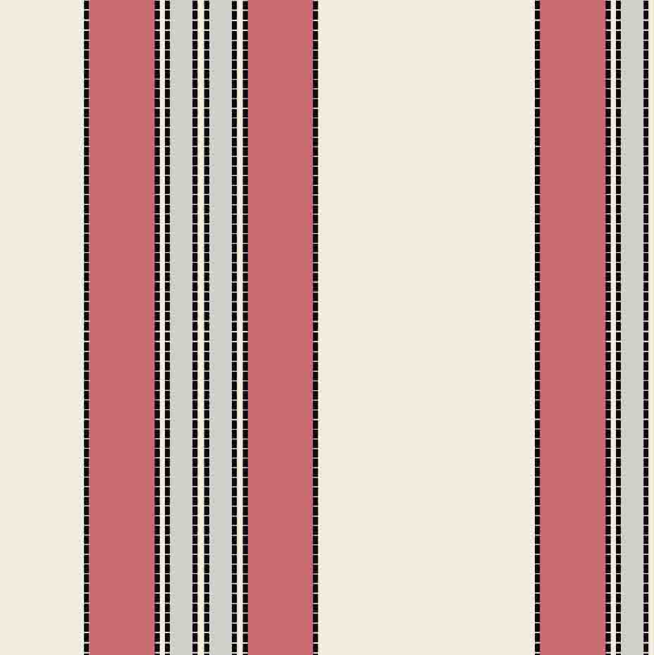 Vintage Deckchair - Coral/Grey