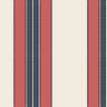 Vintage Deckchair - Coral/Navy — Pure Linen White / Metre / Crib 5