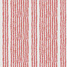 Ripple Stripe - Coral — Pure Linen White / Metre / Crib 5