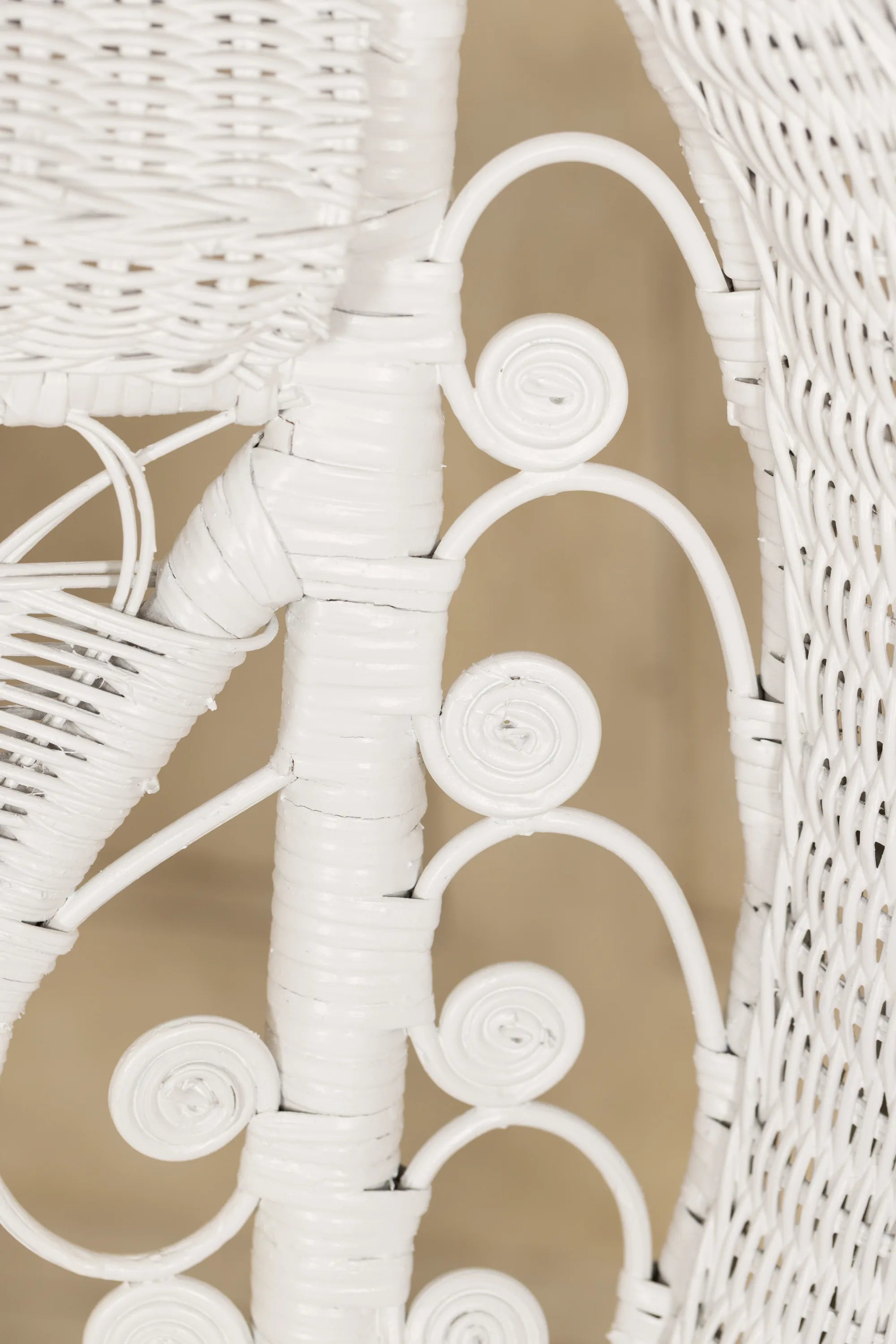 Queen of Hearts rare wicker Chair - 1890's