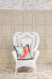 Queen of Hearts rare wicker Chair - 1890's