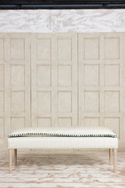 Rope Twist Bench with piped feather cushion