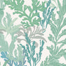Seaweed Sway - Ocean Multi — Pure Linen White / Metre / Crib 5