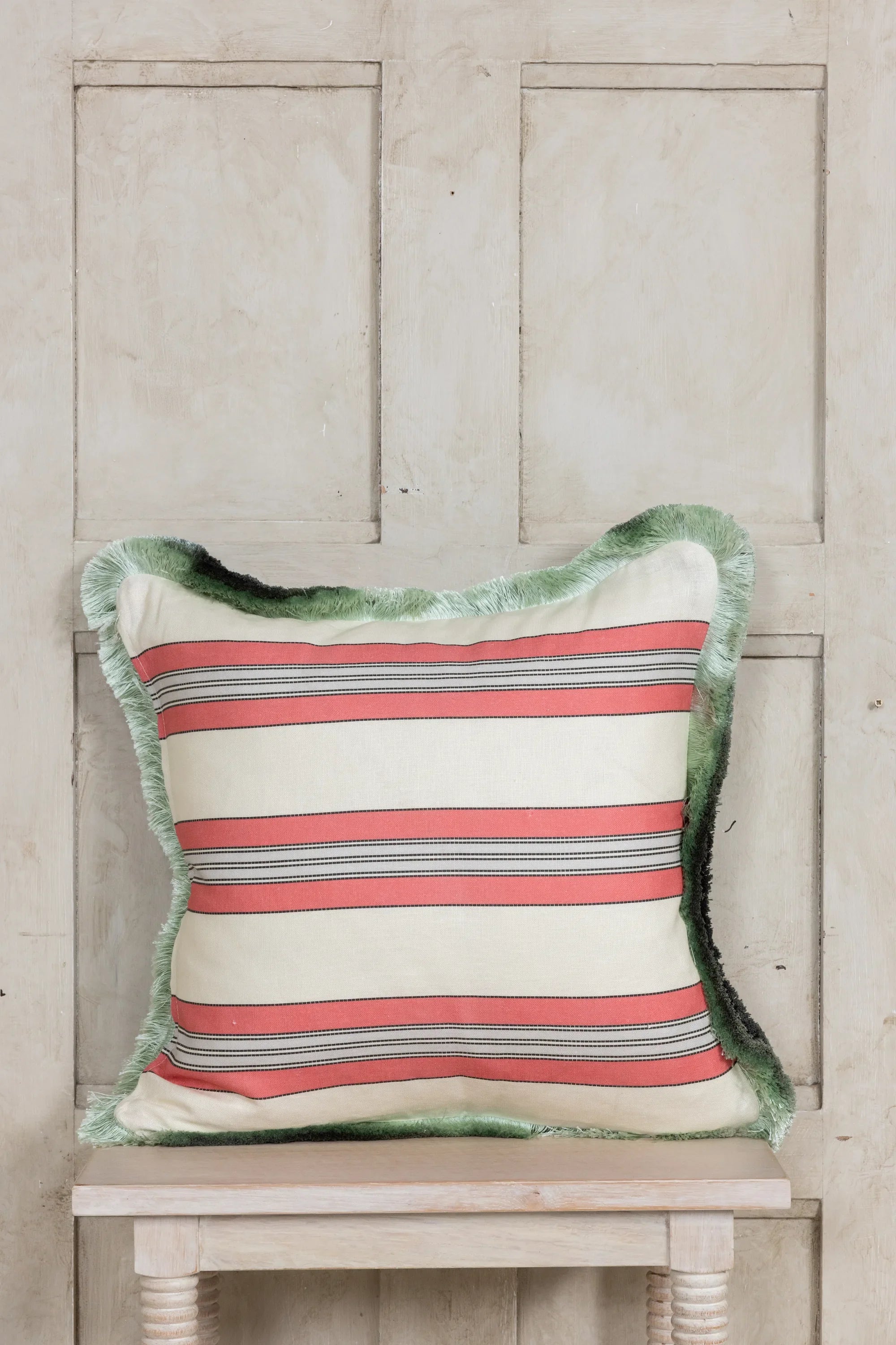 Lobster Fringed Cushion Medium