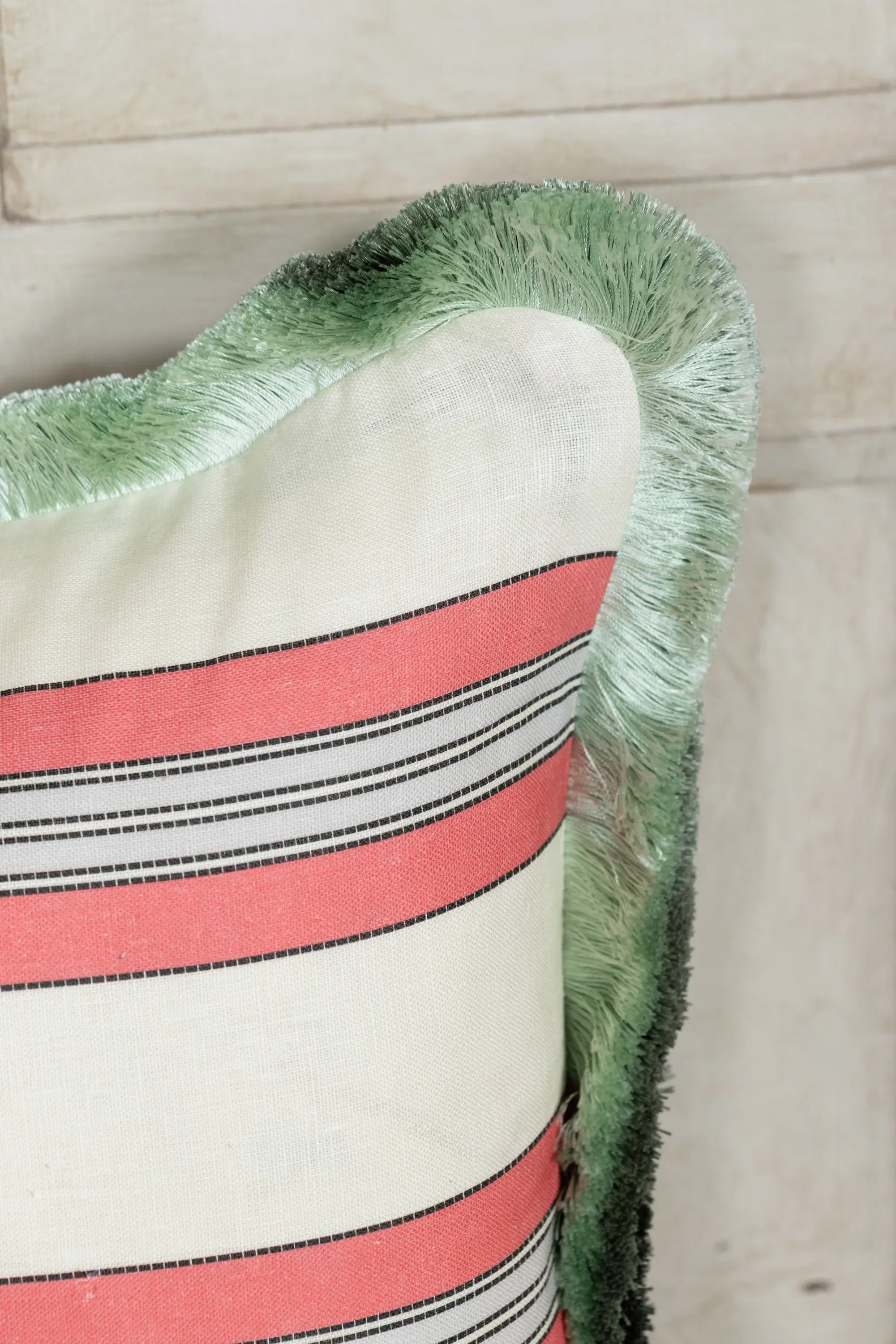 Lobster Fringed Cushion Medium
